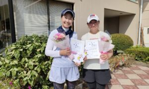 第2833回　緑ヶ丘テニスガーデン　女子ダブルス　F4優勝:曽我・鈴木ペア