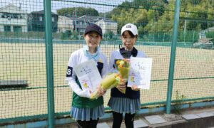 第2834回　百草テニスガーデン　女子ダブルス　FB優勝:植村・斎藤ペア