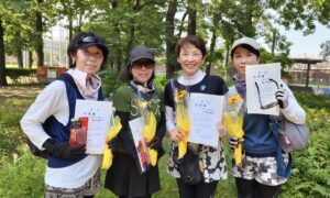 第2835回　MUFG PARKテニスコート　女子ダブルスチーム戦　FTB準優勝:「ブラックサファイヤ」チーム
