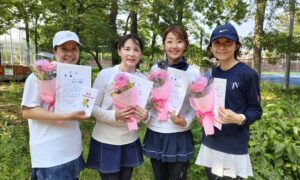 第2835回　MUFG PARKテニスコート　女子ダブルスチーム戦　FTB優勝:「よさいっち」チーム