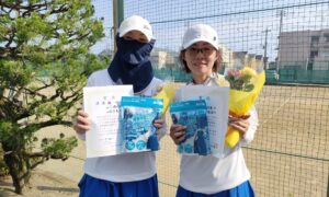 第2841回　関町ローンテニスクラブ　女子ダブルス　F2準優勝:山下・山本ペア