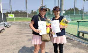第2842回　東宝調布スポーツパーク　女子ダブルス　FB準優勝:斉木・篠原ペア