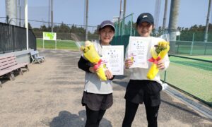 第2842回　東宝調布スポーツパーク　女子ダブルス　FB優勝:品田・斉藤ペア