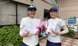 第2850回　緑ヶ丘テニスガーデン　女子ダブルス　F4優勝:小林・川田ペア