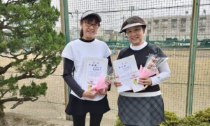 第2865回　関町ローンテニスクラブ　女子ダブルス　F4準優勝:滝・高比良ペア
