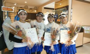 第2867回　南町田インターナショナルテニスカレッジ　女子ダブルスチーム戦　FTB優勝:「カーニバル」チーム