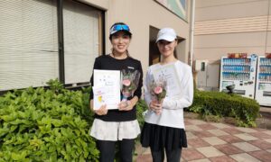 第2868回　緑ヶ丘テニスガーデン　女子ダブルス　FB優勝:谷・清宮ペア