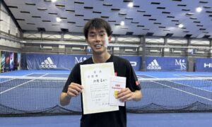 第361回　MTSテニスアリーナ三鷹　ナイター男子シングルス　オープン準優勝:沖野喜之選手