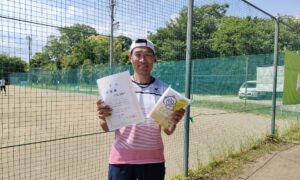 第47回　桜田倶楽部 東京テニスカレッジ　男子シングルス　中級準優勝:村越与徹選手