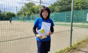 第50回　桜田倶楽部 東京テニスカレッジ　女子シングルス　中級準優勝:須藤俊美選手