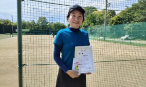 第50回　桜田倶楽部 東京テニスカレッジ　女子シングルス　中級優勝:中島佳子選手