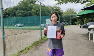 第52回　桜田倶楽部 東京テニスカレッジ　女子シングルス　初中級準優勝:川原直実選手