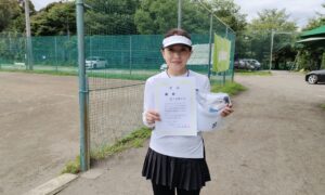 第52回　桜田倶楽部 東京テニスカレッジ　女子シングルス　初中級優勝:岩下かおり選手