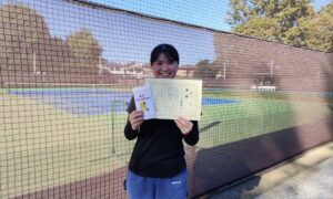 第54回　MUFG PARKテニスコート　女子シングルス　オープン優勝:小田桃子選手