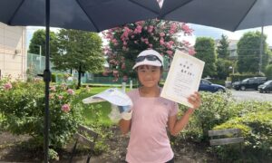 第74回　緑ヶ丘テニスガーデン　小学生女子10才以下シングルス準優勝:藤田眞碧選手